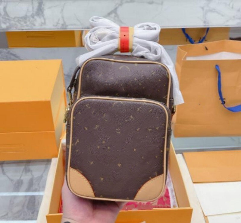 

L Amazon Camera bags handbag tote Designers women Shoulder crossbody bag men Vintage genuine leather monograms messenger wallet lady purses pouch Satchels M45236, Brown