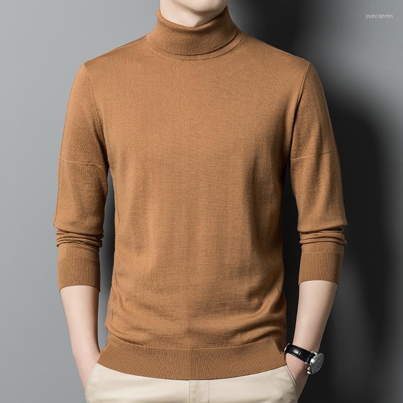 

Men' Sweaters Men Wool Pullover 2022 Knitted Turtleneck, Black