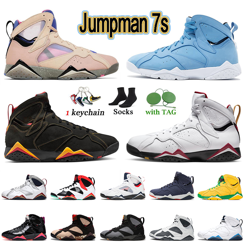 

Jumpman 7 Mens Women Basketball Shoes 7s Pantone Citrus Cardinal Quai 54 Black White Green Sapphire French Blue Raptor Barcelona day, # pantone 36-47