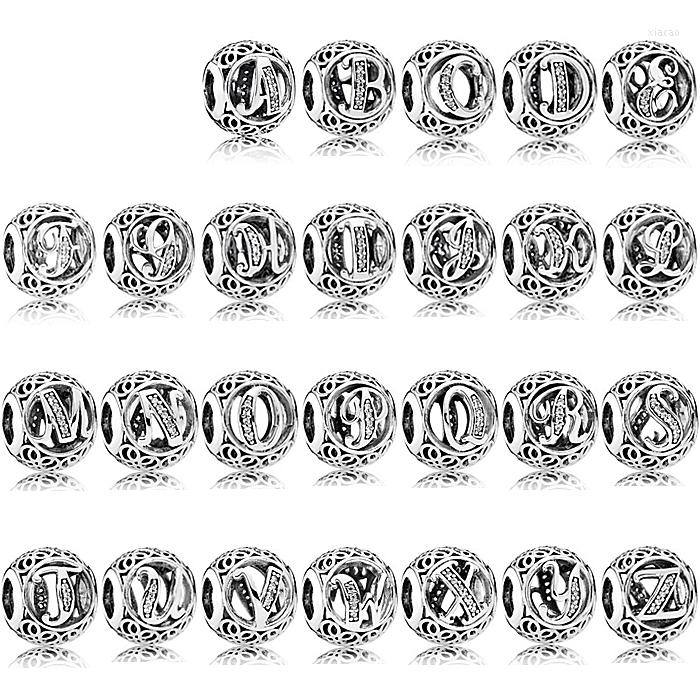 

Beads Pdb Zz 925 Sterling Silver Charm Bracelet 26 Original Letters Suitable For Ladies Jewelry Gifts