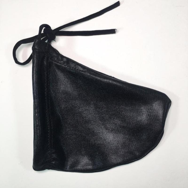 

Underpants G121K Mens Private Bag Pouch Sexy Panties Tanning Sports High Quality Product Oily Look Black