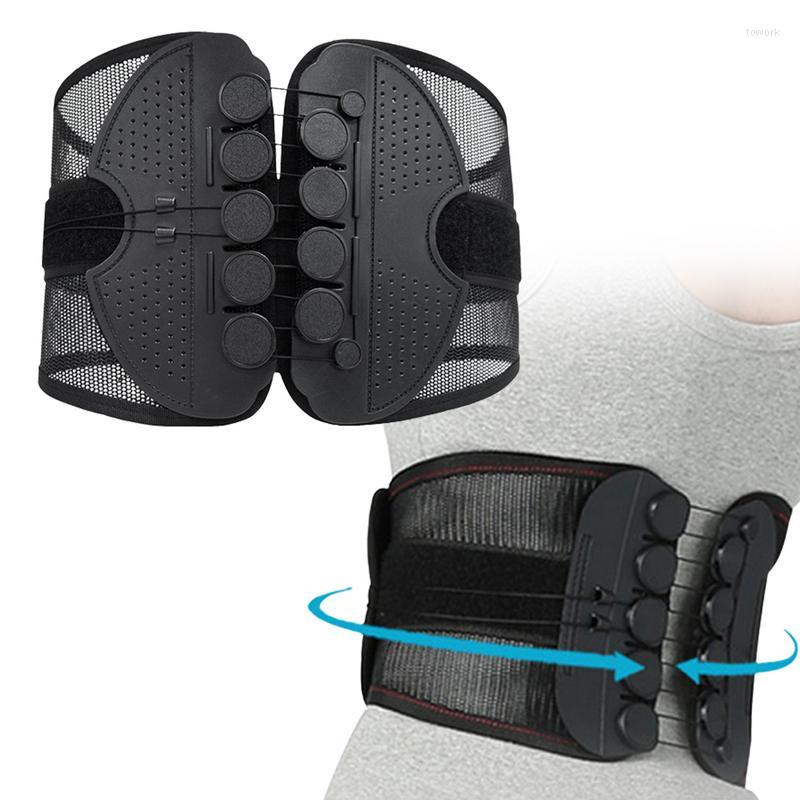 

Waist Support Back Straps Braces For Lower Ache Relief Breathable Mesh Design With Lumbar Pad Adjustable, Picture shown