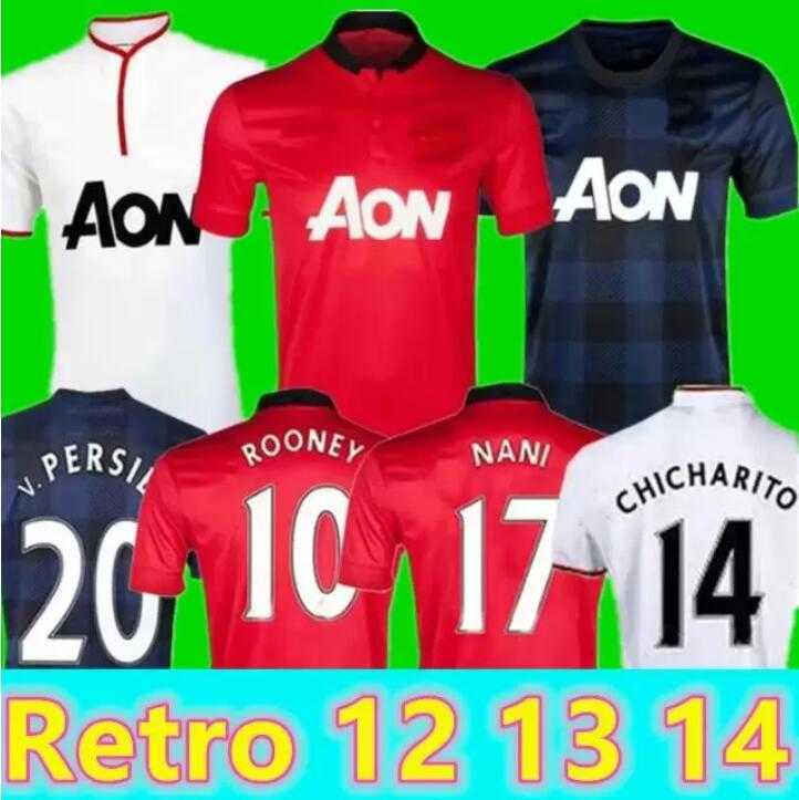

2012 2013 2014 Rooney van Persie Evra Manchester retro soccer jersey 12 13 14 KagawaCHICHARITO VIDIC vintage classic united football