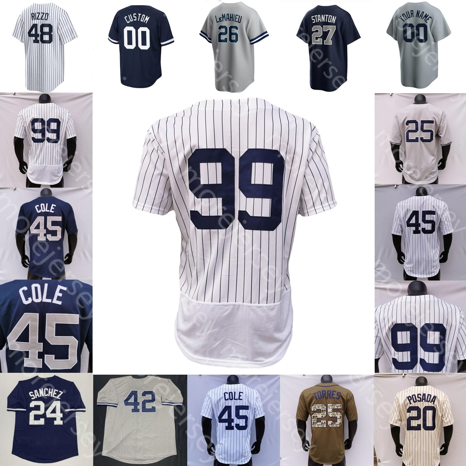 

Nestor Cortes Jr. Jersey Benintendi Aaron Judge Josh Donaldson LeMahieu Anthony Rizzo Stanton Bader Gerrit Cole Locastro Hicks Cabrera Peraza Gonzalez Holmes Rodon, Fan's pinstripe no name