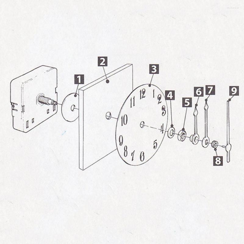 

Watch Repair Kits Quartz Wall Clock Movement Replacement DIY Parts With 2 Long Hands