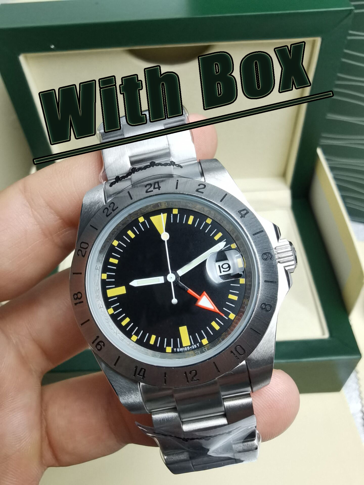 

BK Factory Designer Watch Luxury Quality Vintage Edition R-GMT Ref.1972 1655 model II stainless steel automatic Mechanics watch with 24 hours and date display, 1#