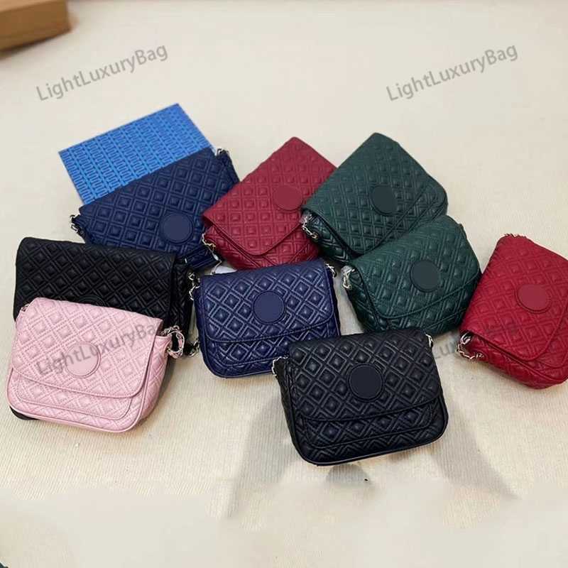 

TB Shoulder Bag Two Sizes Of Designer Leather Diamond Lattice Wallet Quality Crossbody For Women Classic Famous Brand Shopping Purses 220318, Separate color