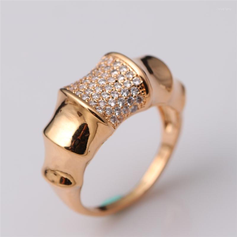 

Wedding Rings Fashionable Rose Gold Silver Female Ring Temperament Beauty Zircon Hand Jewelry