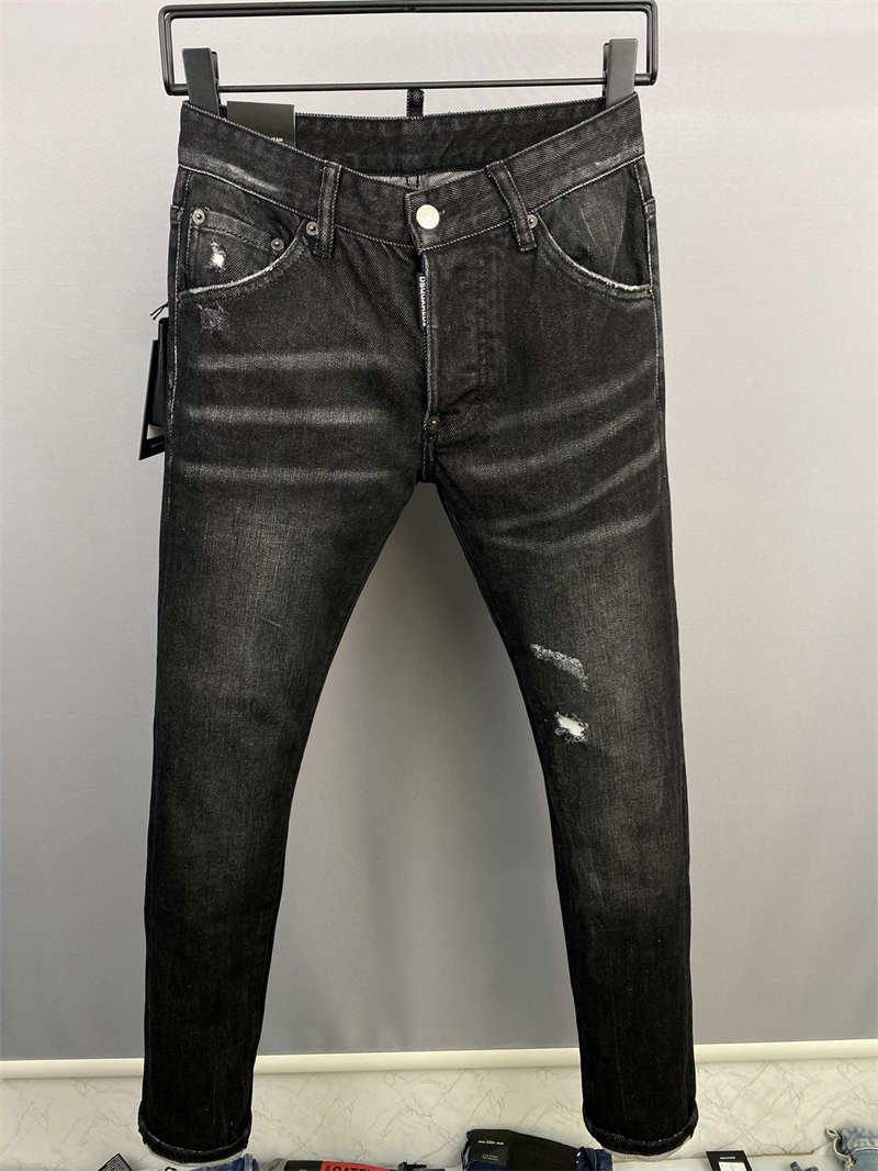 

2022 New Arrivals D2 Mens Luxury Designer Denim Jeans Holes Trousers Dsquare Jeans COOLGUY Biker DSQ2 Pants Dsquared2 Mens Clothing 2#9833, 9833