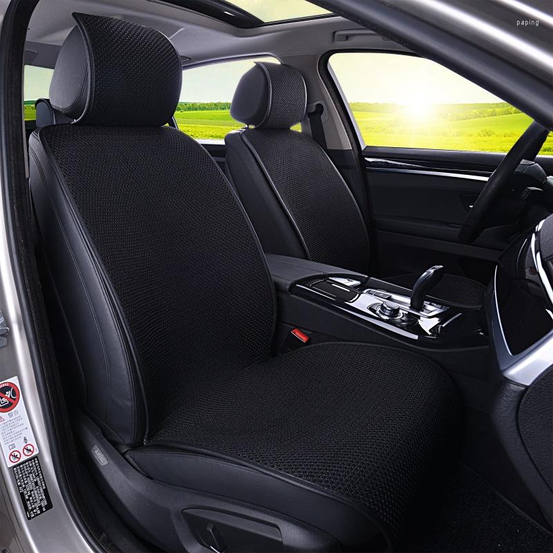 

Car Seat Covers 1 Pcs Breathable Mesh Pad Fit For Most Cars Cool Seats Cushion Luxurious Universal Ice Silk Auto
