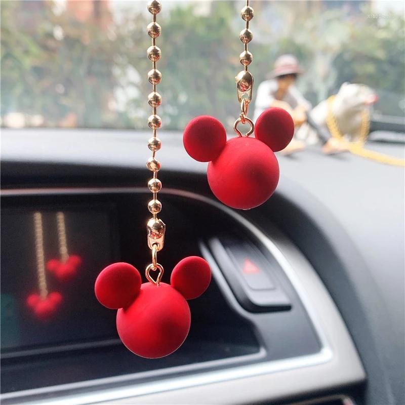 

Interior Decorations Car Decoration Pendant Cute Mick Mouse Rearview Mirror For Goods Accessories