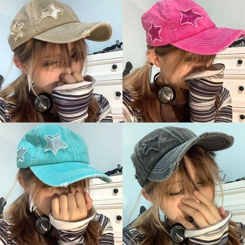

Ball Caps Y2k Accessories Baseball Women 90s Indie Aesthetic Fairy Grunge Sport Visors Cap Sun Hat Korean Fashion Kpop, Black