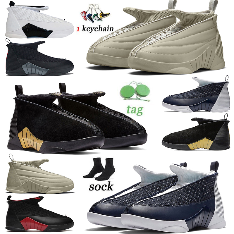 

Jumpman 15 Men Basketball Shoes Jorda 15s Big Size 12 Sail Stealth Black White Bred Laser Obsidian Columbia Doernbecher Off-Noir Platform Sneakers Sports Size 46, A3 40-46 red