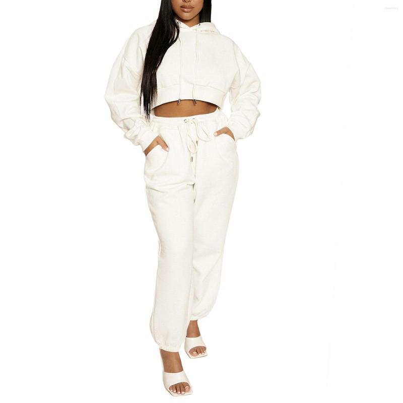 

Women' Pants Fashion Women Ladies Autumn Casual Loose Trousers Female Elastic High Waist Sweatpants Ankle Banded Sports, White