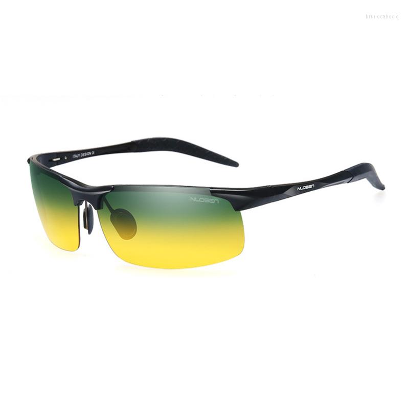 

Sunglasses Day Night Two Use Polarized For Men Vision UV400 Driving Travel Spectacles Oculos Masculino Square Eyeglass H5