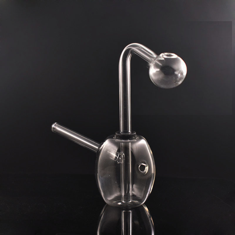 

Wholesale Glass Oil Burner Bong Hookah Water Pipes with Carb Hole Thick Pyrex Clear Portable Heady Recycler Dab Rig Hand Bongs for Smoking with Oil Burner Pipe