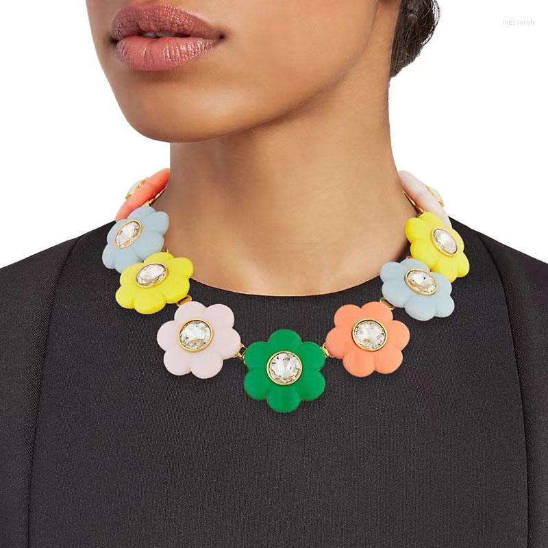 

Choker Timeless Wonder Stunning Resin Geo Statement Necklaces For Women Designer Jewelry Ins Trendy Aesthetic Gothic Hiphop Rare 2347