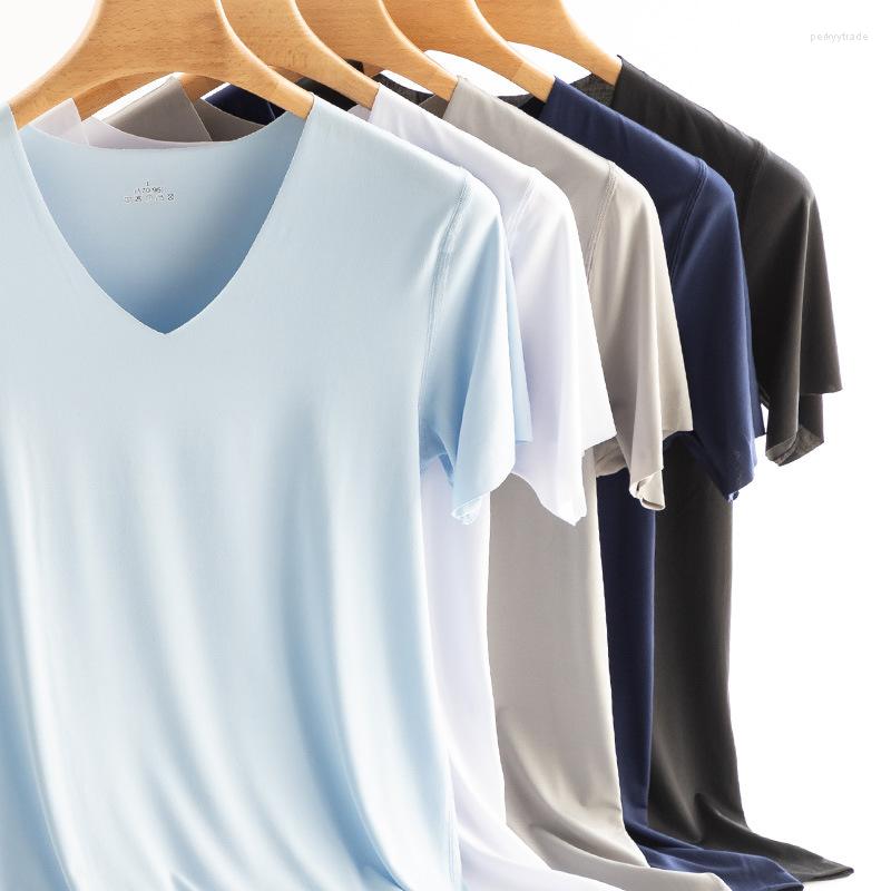 

Men' T Shirts Quick-drying Seamless T-shirts Men Thin Men' Short-sleeved SportsSexy T-shirt Bottoming Shirt Casual Tees V-Neck Tops, Zf02-3