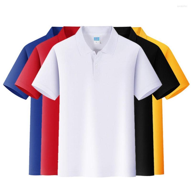 

Men's Polos Soild Colour Causal Cotton Golf Shirt Short Sleeve Sport Shirts, Red