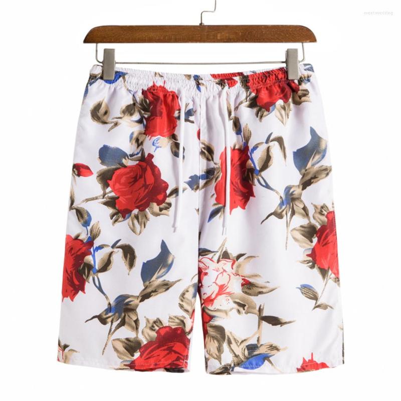 

Men's Shorts Man Summer Pants Beach Wear Quick Dry Tropical Floral Print Swiming Swimsuit