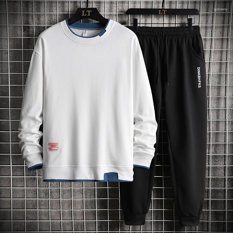 

Men's Tracksuits Autumn 2022 Men's Leisure Sports Suit Teenager Two Piece Set, Black