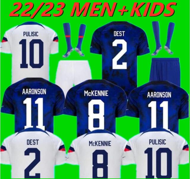 

PULISIC MCKENNIE USAs Soccer Jersey AARONSON 2022 Sargent MORGAN LLOYD America Football jerseys Shirt Camisetas men KIDS DEST MUSAH Robinson PEPI Woman REYNA, 22/23