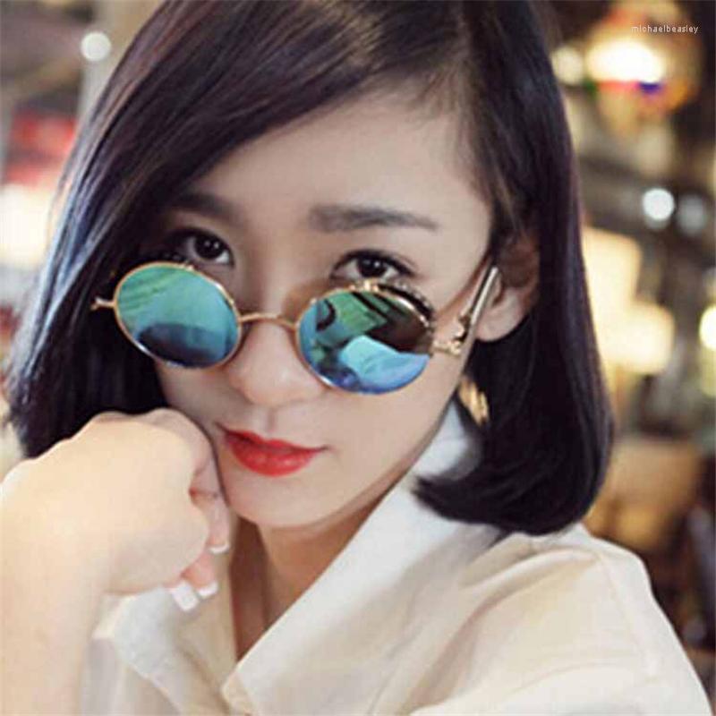 

Sunglasses Men Women Round Gothic Steam Punk Goggle Metal Vintage Vision SunglassPolarized Steampunk