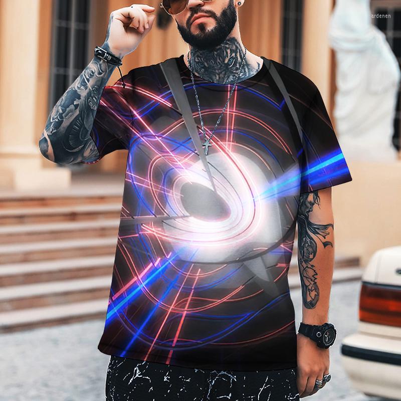 

Men' T Shirts KYCK 2022 Summer Style Pure Lycra Cotton T-shirt Aurora 3D Printing O-neck High-quality, Dyp-1851