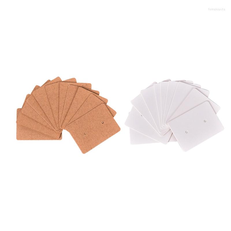 

Jewelry Pouches 100Pcs Blank Earrings Ear Studs Tags Display Card Hanging