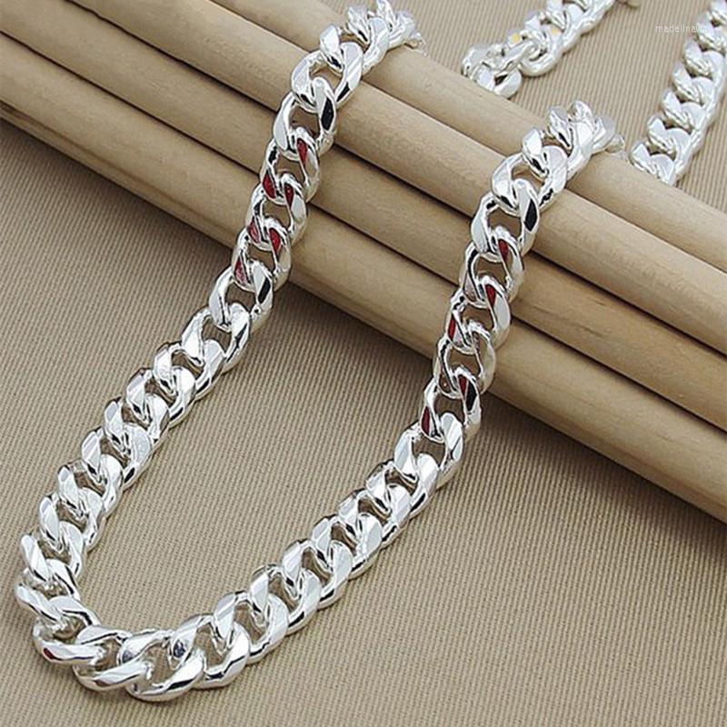 

Chains TIEEFEGO 925 Sterling Silver 10MM 20/22/24 Inch Cuban Chain Necklace For Women Men Fashion Jewelry Party Birthday Gifts