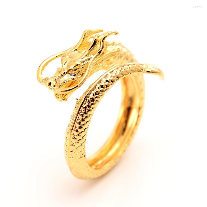 

Wedding Rings Dragon Ring Opening Personality Trendy Male Index Finger Retro Style Domineering Dance Punk