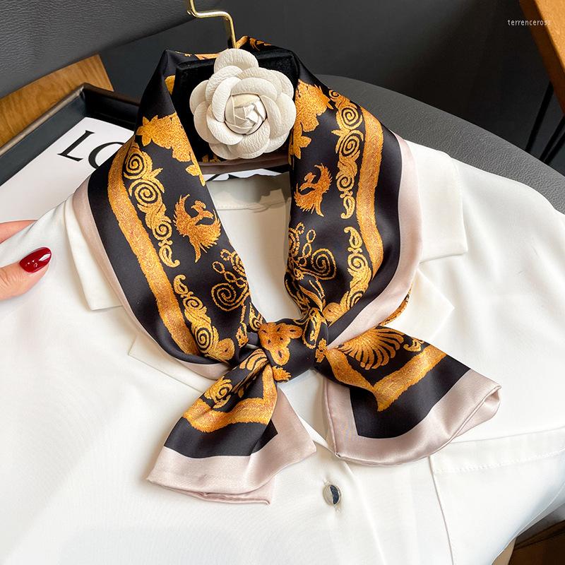 

Scarves 2022 Retro Luxury Silk Women Fashion 17 150cm Small Scarf Thin Narrow Long Ribbon Flat Angle Tie Bag French Hairband