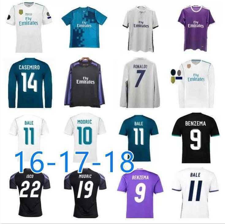 

16 17 18 real madrids soccer jersey 16 17 18 BALE BENZEMA MODRIC Retro football shirts Vintage ISCO Maillot SERGIO RAMOS MARCELO Camiseta