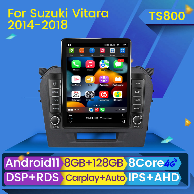 

Car dvd Radio Multimedia Video Player Android 11 for Suzuki Vitara 2015-2019 Navigation GPS Carplay BT 2din