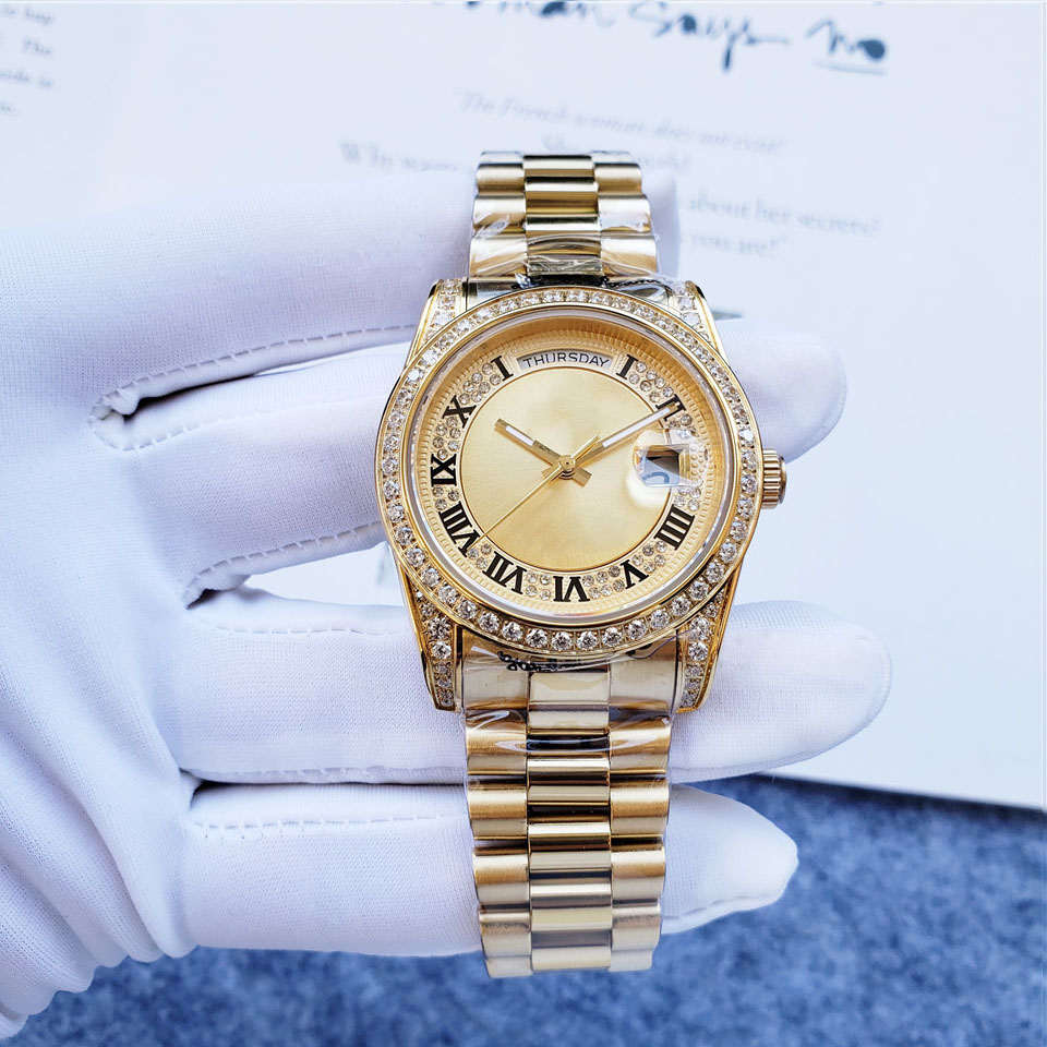 

Ladies best-selling luxury mechanical watch imported movement mirror waterproof 316L high quality steel TOP AAA 36mm