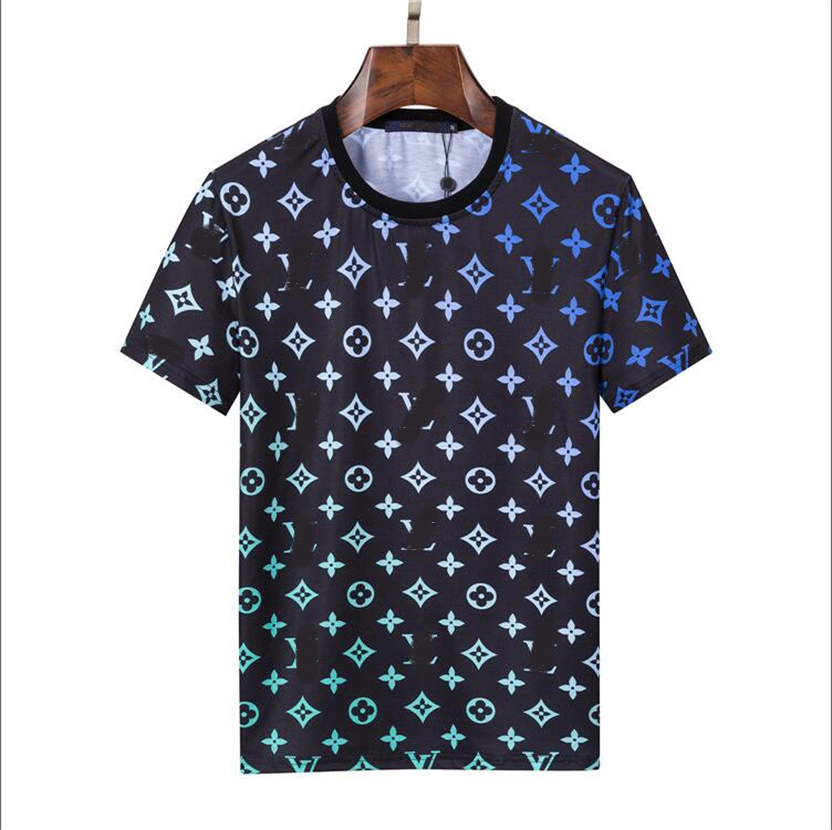 

France latest spring summer Paris Gradient letters Tee t shirt fashion hoodies men women casual cotton T-Shirts#88, Black