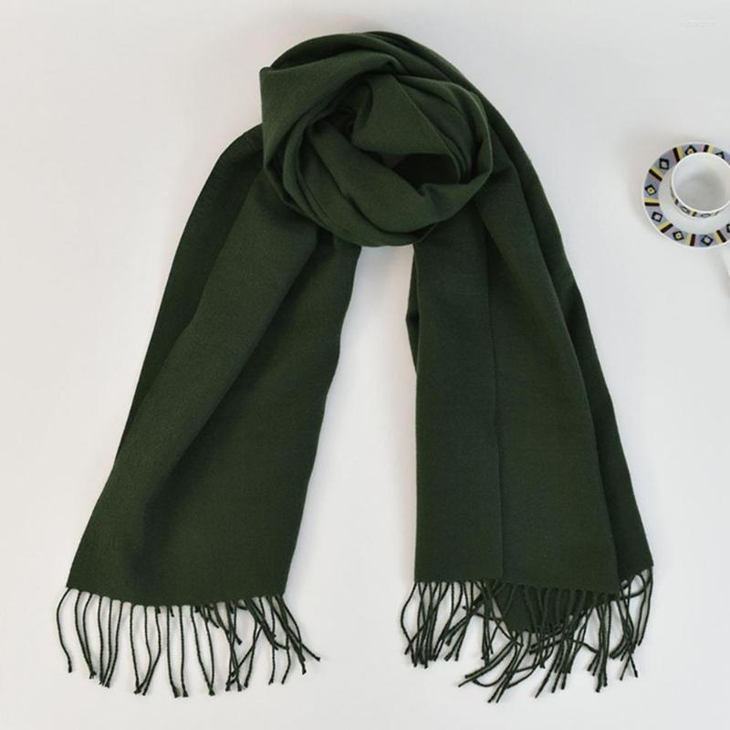 

Scarves Pretty Shawl Wrap Washable Solid Color Non-shrink Winter Thermal Women Long Blanket Scarf Cold Resistant
