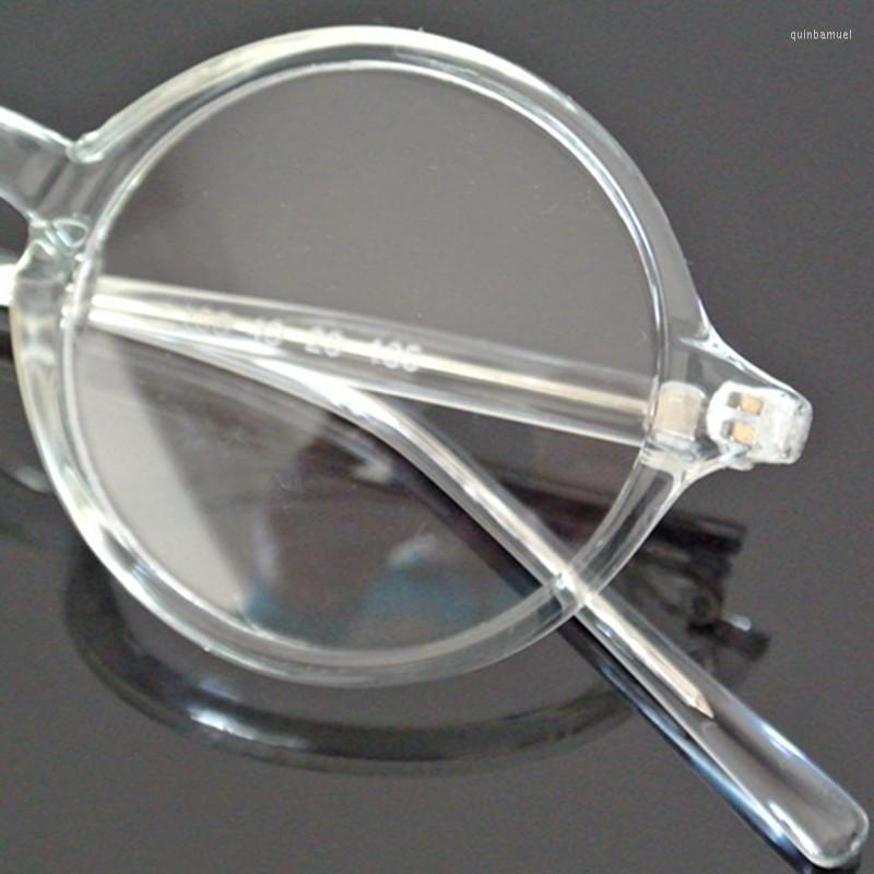 

Sunglasses Frames 43mm Vintage Round Eyeglasses Full Rim Glasses Eyewear Myopia Rx Able Can Wear For Fashion Directly