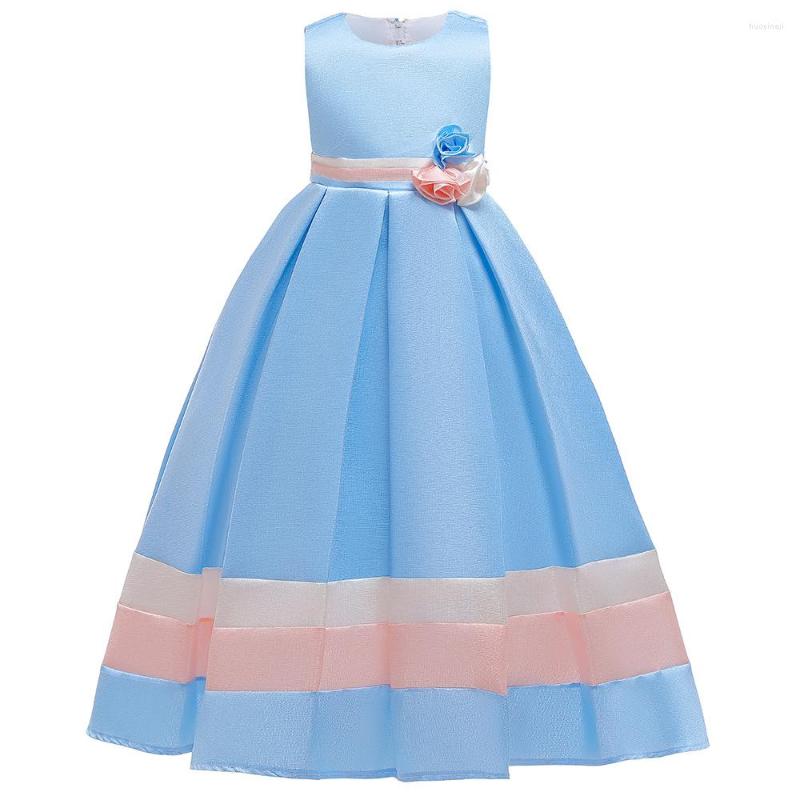 

Girl Dresses 2022 Ladies Dress Flower Sequin Children Wedding Party Kids Clothes First Communion Princess Ball Gown Vestido, White