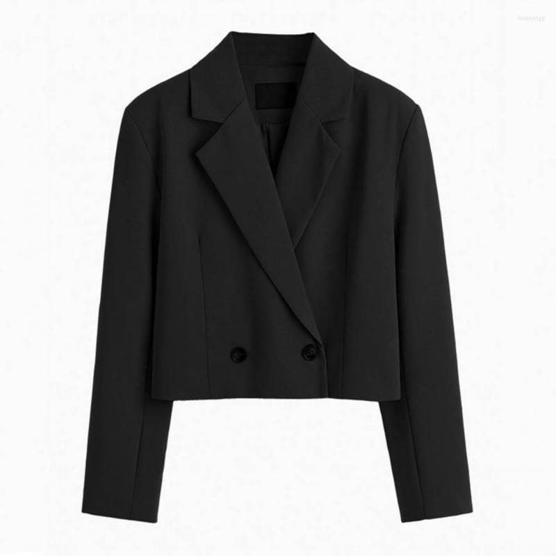 

Women' Suits Classic Suit Jacket Loose Fit Anti-Pilling Basic Style Lapel Short Type Women Office Blazer, Beige