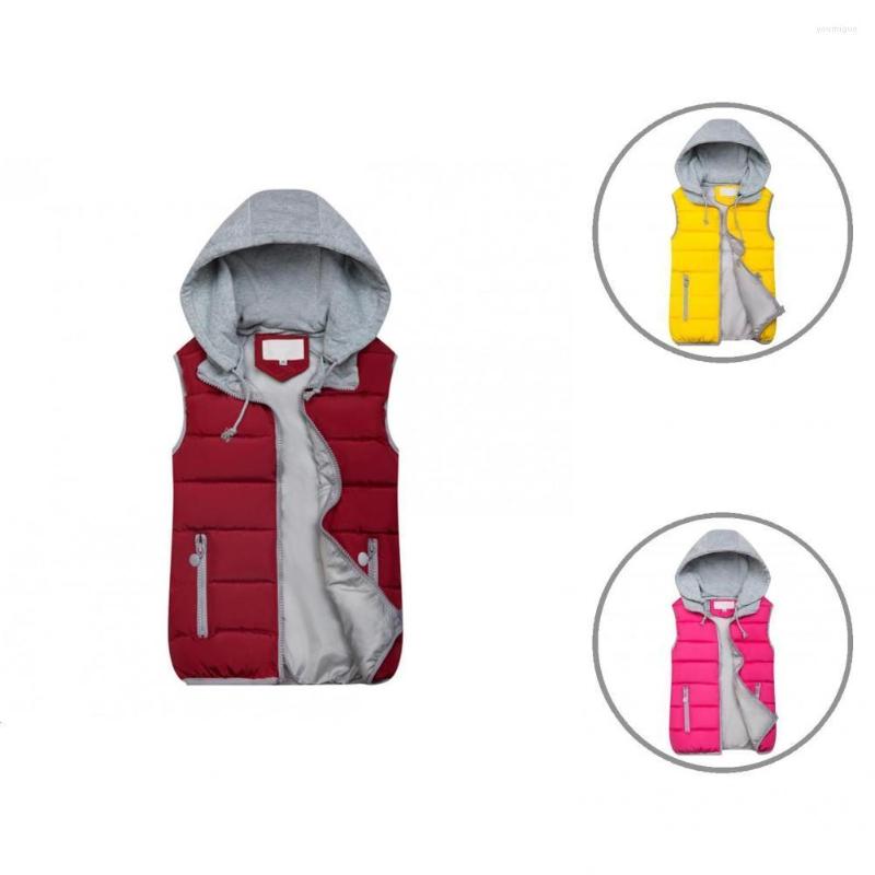 

Women's Vests Windproof Stylish Slim Hooded Vest Autumn Winter Women All Match For Daily Wear, Blue