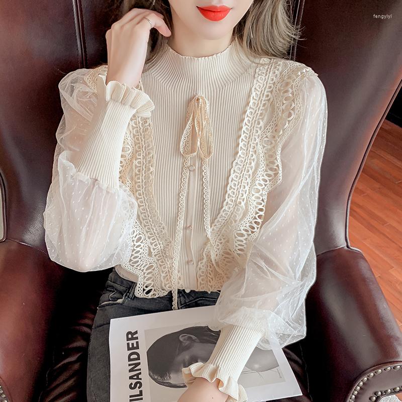 

Women's Sweaters Knit Chiffon Pull Femme Patchwork Long Sleeve Top Sweater Woman Pullove Oversize Winter Clothes Women Drop, Black