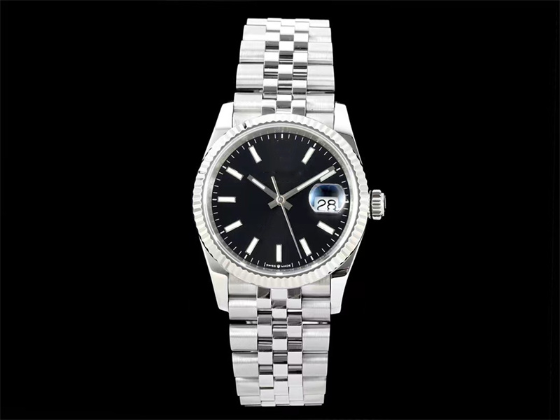 

DIW top Diamond Watch Monte de luxe 36mm men watches 3235automatic mechanical movement watches 904L fine steel case clasp 07, Black