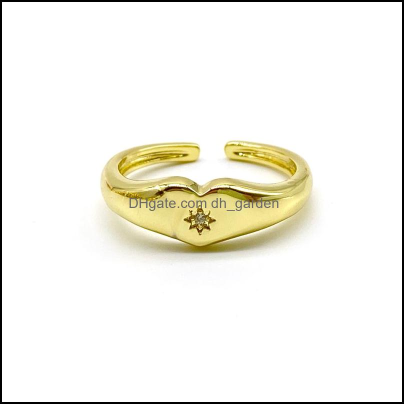 

Wedding Rings Wedding Rings 5Pcs/Lot 2022 Fashion Trend Gold Filled Brass Adjustable Drop Delivery Jewelry Dhfhc