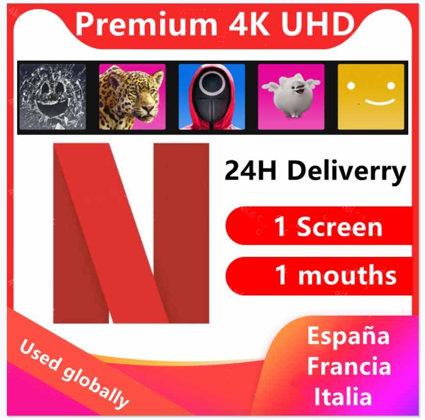 

Netflixe 4K - use for 6 -12 mouth 1 Screen premium regular Other Electronics account