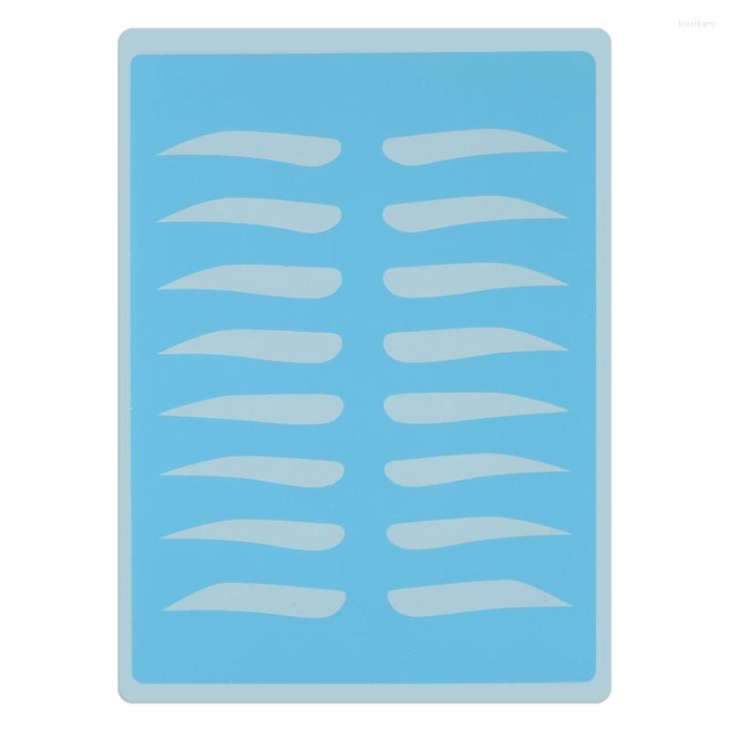 

Tattoo Guns Kits 1pcs Silicone Permanent Makeup Eyebrow Practice Skin Bule 19.5X14.5cm Fake For Microblading Machine