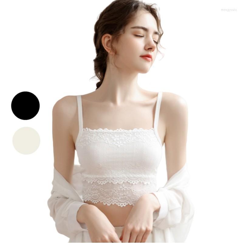 

Women's Tanks 2022 Sexy Underwear Tank Top Camis Vest Elastic Material Shoulder Mini Strap Adjustable Slim Solid Office Ladies Women Tops, Black no pad