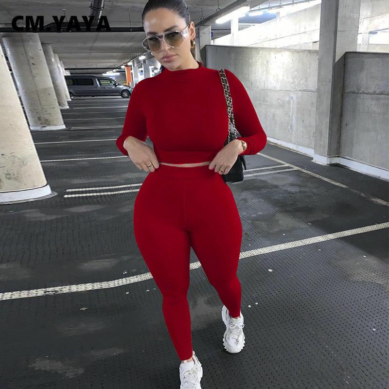 

Women's Two Piece Pants CM.YAYA Women Tracksuit Solid Crop Sweatshirs Pencil 2 Sets Active Sweatsuit Fitness Sporty Outfits Spring 2022, Light gray