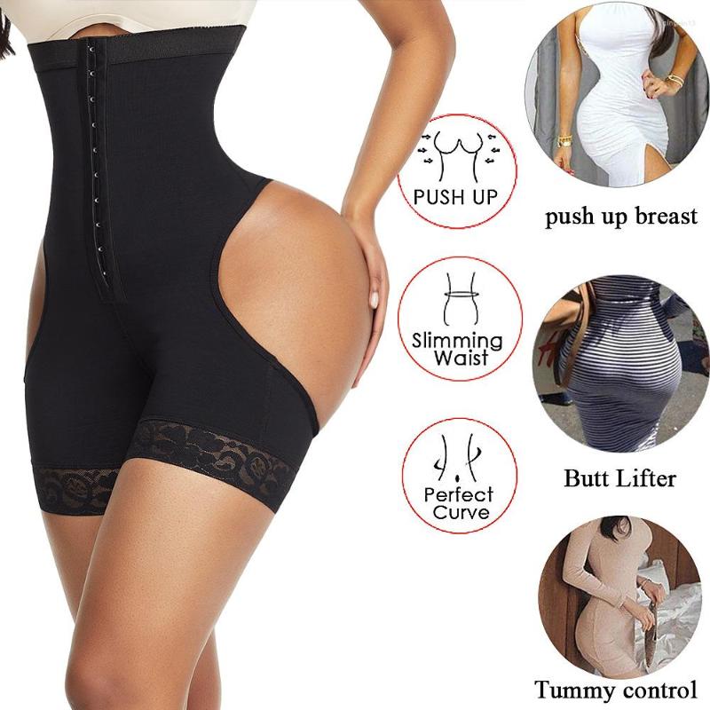 

Women's Shapers Hip Enhancer BuBooster Booty Lifter High Tummy Control Panty Pulling Underwear Shaper Workout Waist Trainer Corset Shapewear, Black