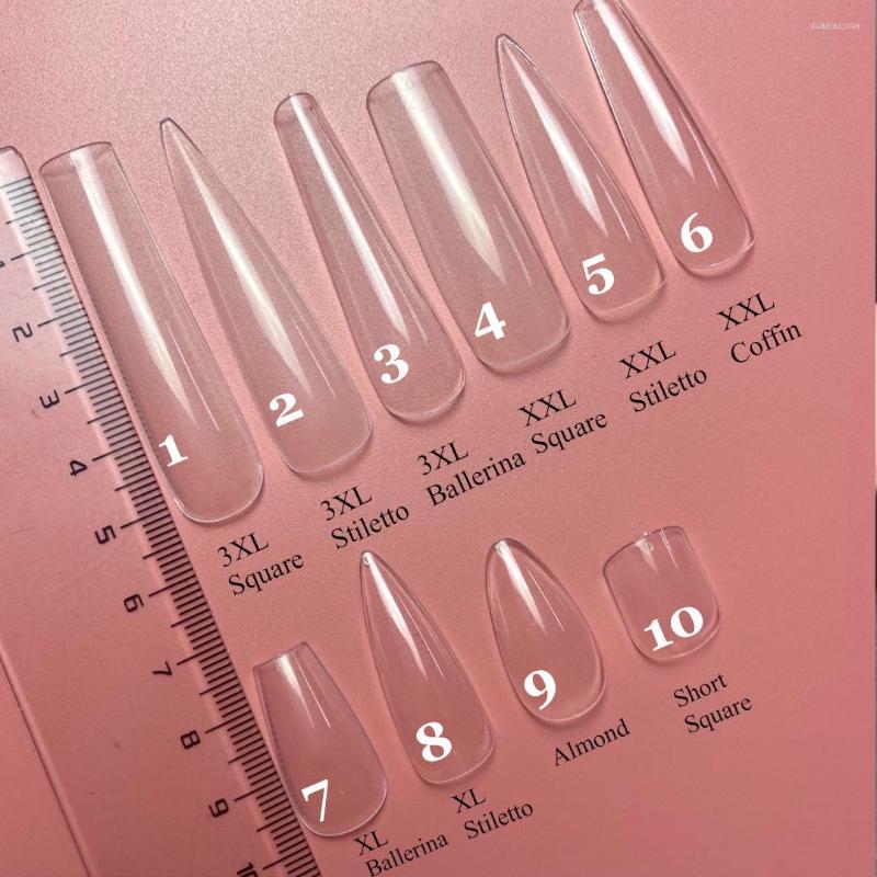 

False Nails Full Nail Tips Water Pipe Armor Bag Boxed Extended 4XL Pointed Ballet Almond Short Drop, 13